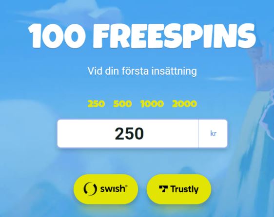 Lunasta 100 ilmaiskierrosta ensitalletuksella 